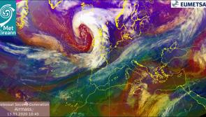 WATCH: Storm Brendan shatters door of Limerick shop