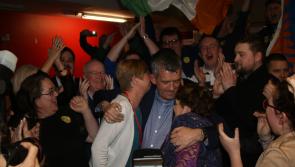 WATCH: Maurice Quinlivan reacts after topping poll in Limerick city 