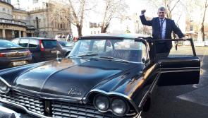 WATCH: Back seat for gas guzzler while train takes strain as new Limerick TD arrives at Dail 