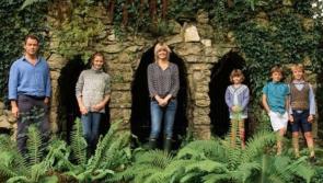 Hollywood actor and wife share Christmas family photo from Limerick castle