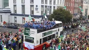 WATCH: Thousands line the streets of Limerick to welcome home victorious hurlers