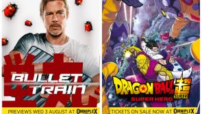Bullet Train and  Dragon Ball Super Heros  hit Omniplex Limerick this week - reviews and trailers