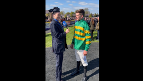 WATCH: Jockey Charlie O'Dwyer reacts following Punchestown win in JP McManus' colours