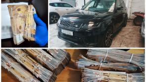 44kg of cocaine, stacks of cash, luxury cars and jewellery seized as gardaí search 37 premises