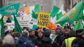 Gardaí arrest protesters as two rallies create 'challenging environment' in the capital