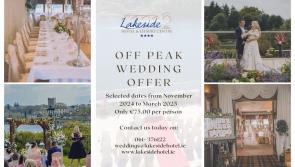 Go off peak and make wedding date savings at Lakeside Hotel Killaloe