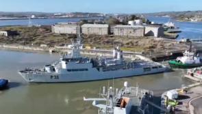 WATCH: 'Sad day' as naval service  says goodbye to LE Eithne