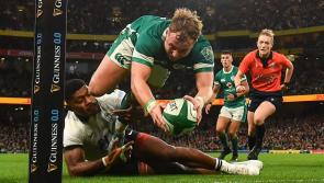 Limerick scrum-half Craig Casey scores his first Ireland try in convincing win over Fiji