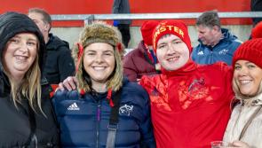 PICTURES: Supporters cheer Munster Rugby to bonus point win over Scarlets in URC