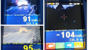 Gardaí in Kildare hand out penalty points and fines to multiple drivers over the speed limit