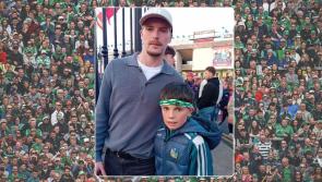 Limerick fan meets Irish soccer hero at Munster Hurling Final 