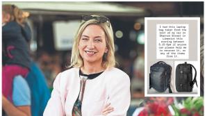 Politician fears she was being watched in Limerick before theft of laptop bag
