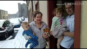 WATCH: 'Bonnie's getting wet' - Limerick toddler Ava's reaction to snow