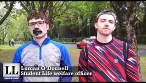WATCH: University of Limerick students greet Taoiseach with protest against Direct Provision