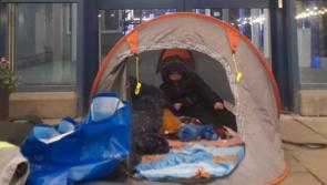 Homeless mother and five-year-old son sleep in tent outside Limerick City Hall