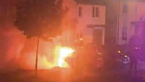 WATCH: Fire crews tackle motorbike fire in Limerick housing estate