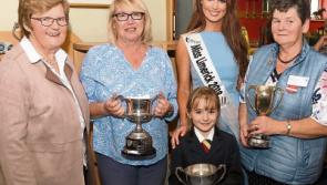 Miss Limerick presents baking prizes at Show which she won many years ago