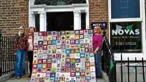Handmade Shelter Quilt delivered to Novas office in Limerick