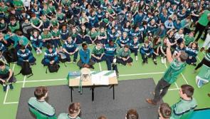 WATCH: Castletroy College goes 'absolutely ballistic' for conquering Limerick hurlers