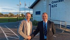 Ireland head coach Joe Schmidt visits Old Crescent RFC