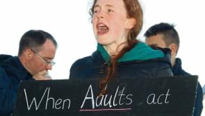 Limerick teenage activist spends birthday protesting Trump's presidential visit