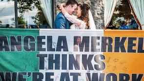 Limerick ‘Merkel flag’ man marries German girl and chancellor sends best wishes
