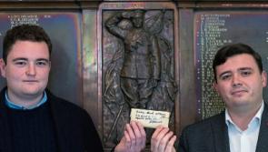 Historic discovery:  100-year-old letter found behind war memorial in Limerick 