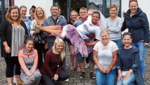 Bride on Westbury creche picket walks up aisle