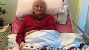 Limerick woman Bridie enjoys a Baileys on her 105th birthday