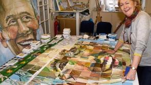 Artistic homage to Frank McCourt on canvas in his native Limerick