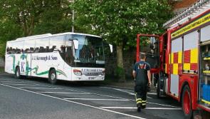 #WATCH: Passengers have lucky escape following Limerick bus fire