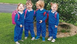 Four times the fun as Limerick quads start preschool