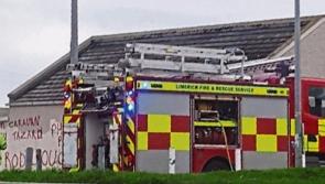 Emergency services attend scene of car fire near Limerick halting site