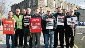 Irish Rail protest in Limerick: Second day of strike action