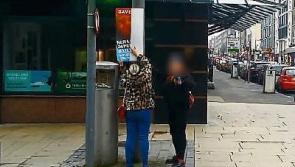 Two women caught on video attempting  to remove referendum poster in Limerick city