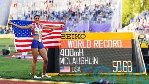 USA’s Sydney McLaughlin smashes own 400m hurdles world record