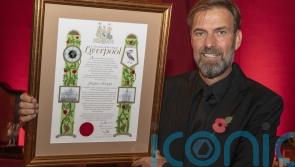 Liverpool’s Jurgen Klopp receives the freedom of the city