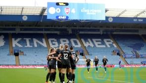 Arsenal reach Women&rsquo;s Super League summit with win over Leicester