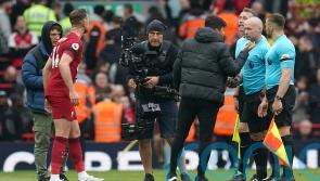Andy Robertson branded ‘a big baby’ after clash with linesman at Anfield