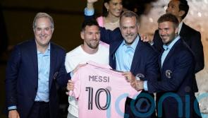 ‘The best player to ever don boots’: Lionel Messi unveiled to Inter Miami’s fans