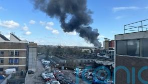 Large fire breaks out near Southampton’s St Mary’s Stadium hours before match