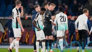 Brighton’s European adventure in tatters after four-goal drubbing from Roma