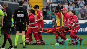 Evan Ndicka ‘in good spirits’ in hospital after collapsing during Roma match