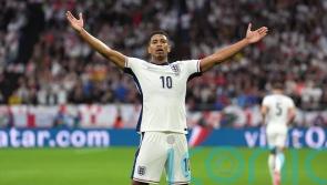 England fans celebrate as Bellingham scores to secure Euros victory