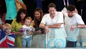 Tom Daley’s husband and children among spectators cheering for diver’s silver