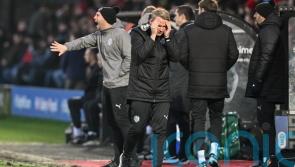 Pete Wild fumes over referee Bobby Madley’s display during Fleetwood draw