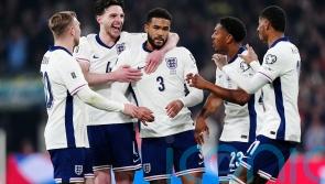 Reece James’ fabulous free-kick sets England on course for victory over Latvia