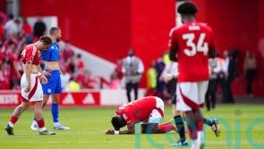 Forest’s Taiwo Awoniyi recovering from ‘urgent surgery’ after post collision