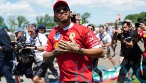A sea of red – Lewis Hamilton revels in reception from Ferrari fans at Imola