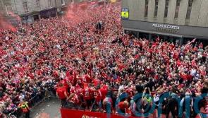 Up to 100,000 Aberdeen fans flock to bus parade after cup final victory